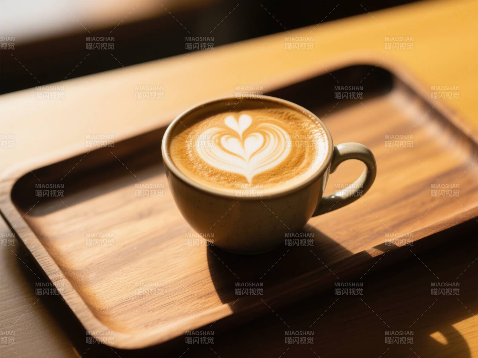 咖啡拉花心形艺术图片