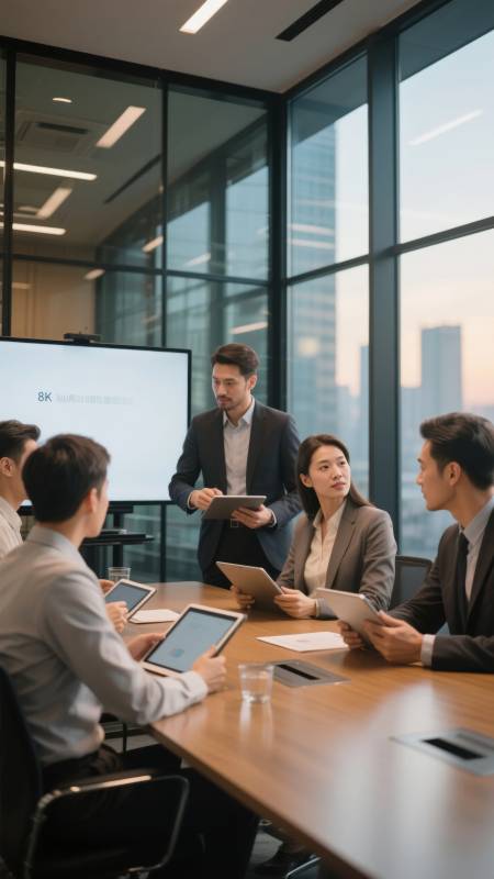 商务会议进行中图片