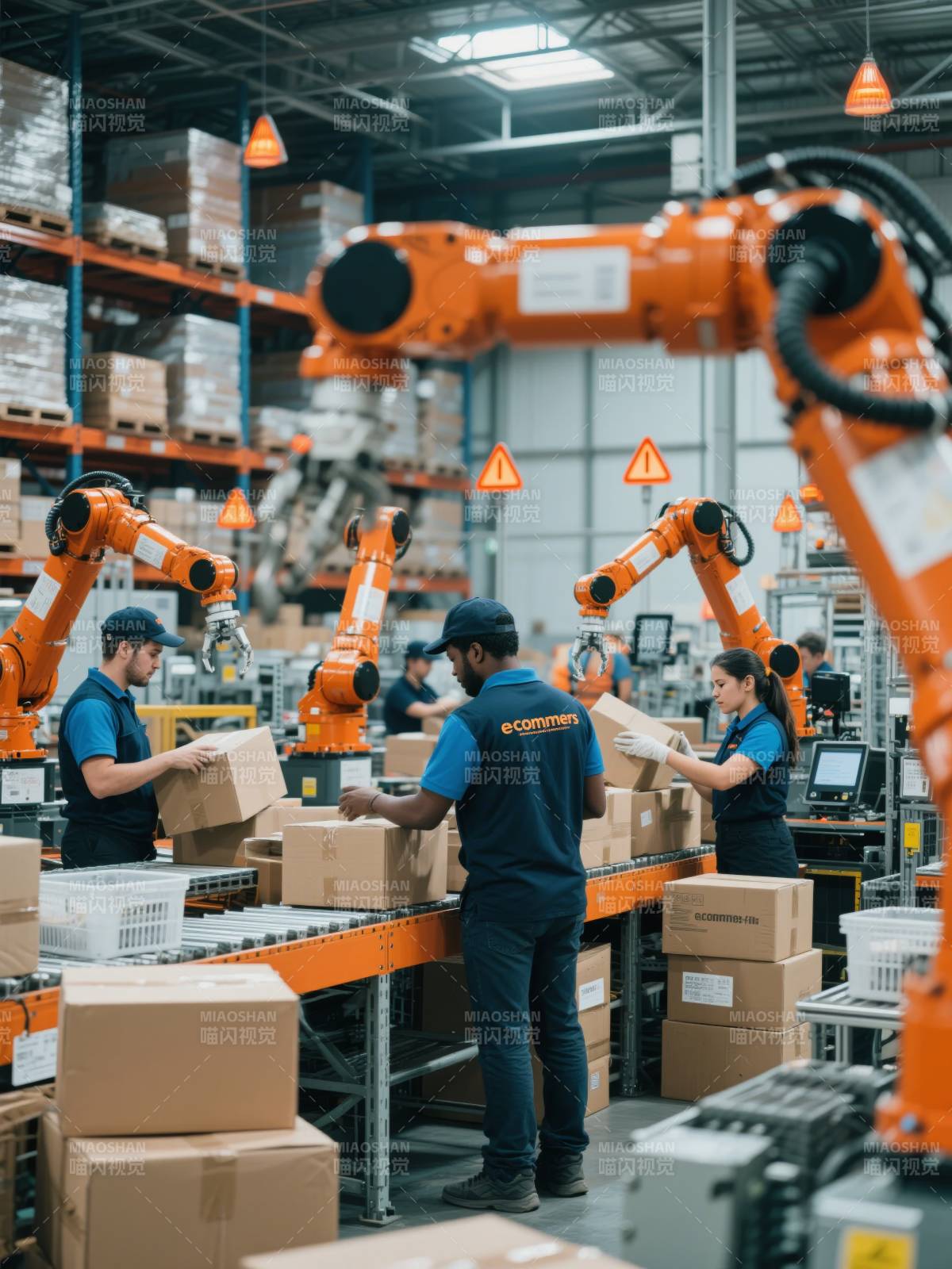 智能仓储作业现场图片