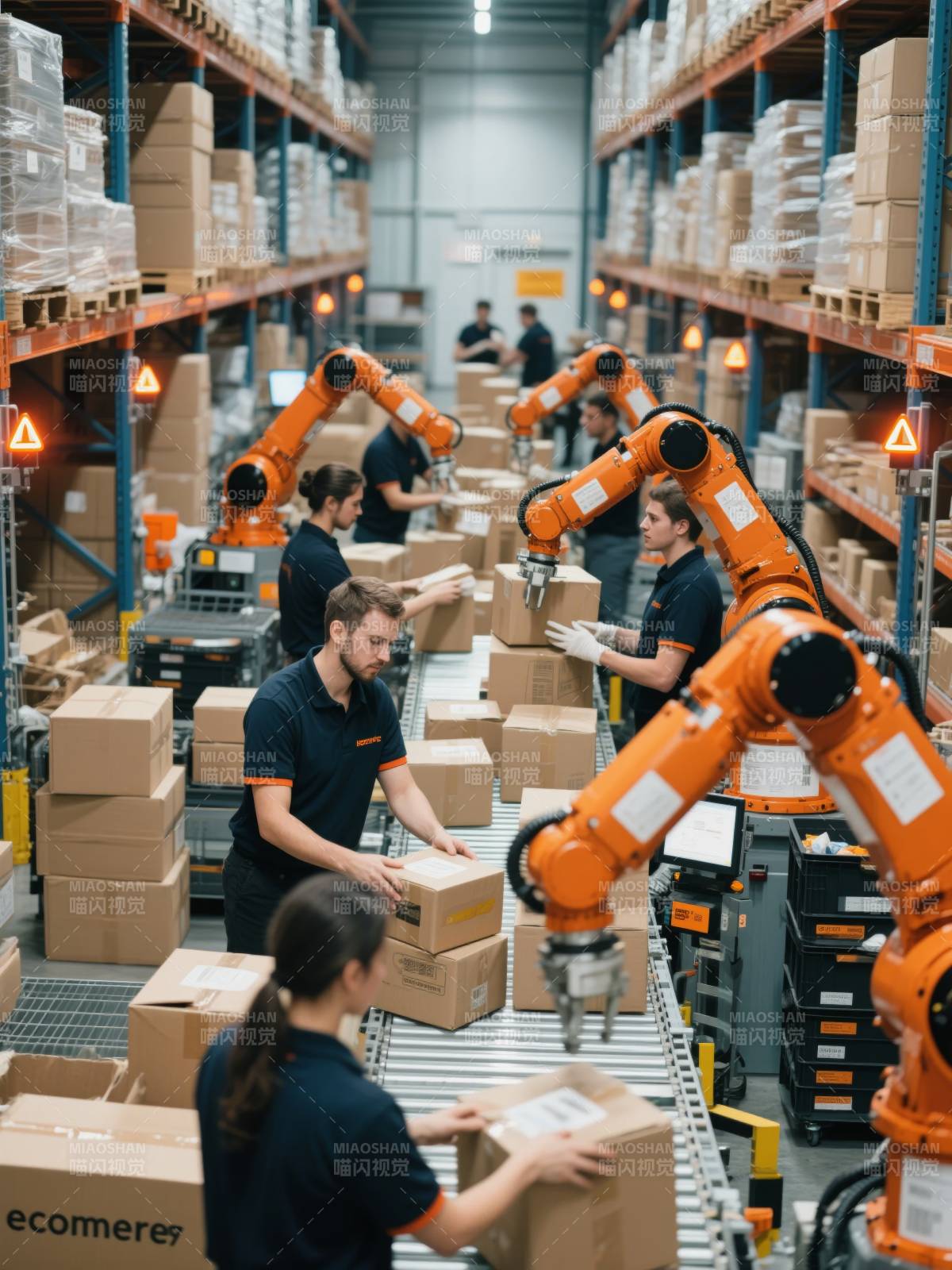 智能仓储作业现场图片