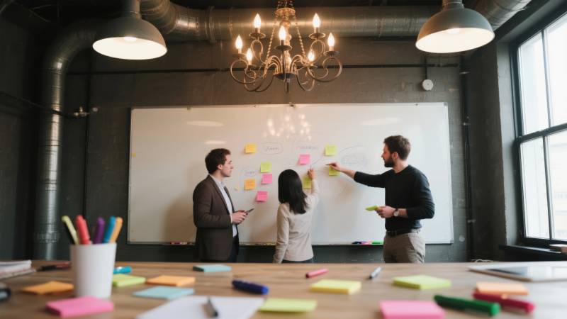 团队协作头脑风暴图片