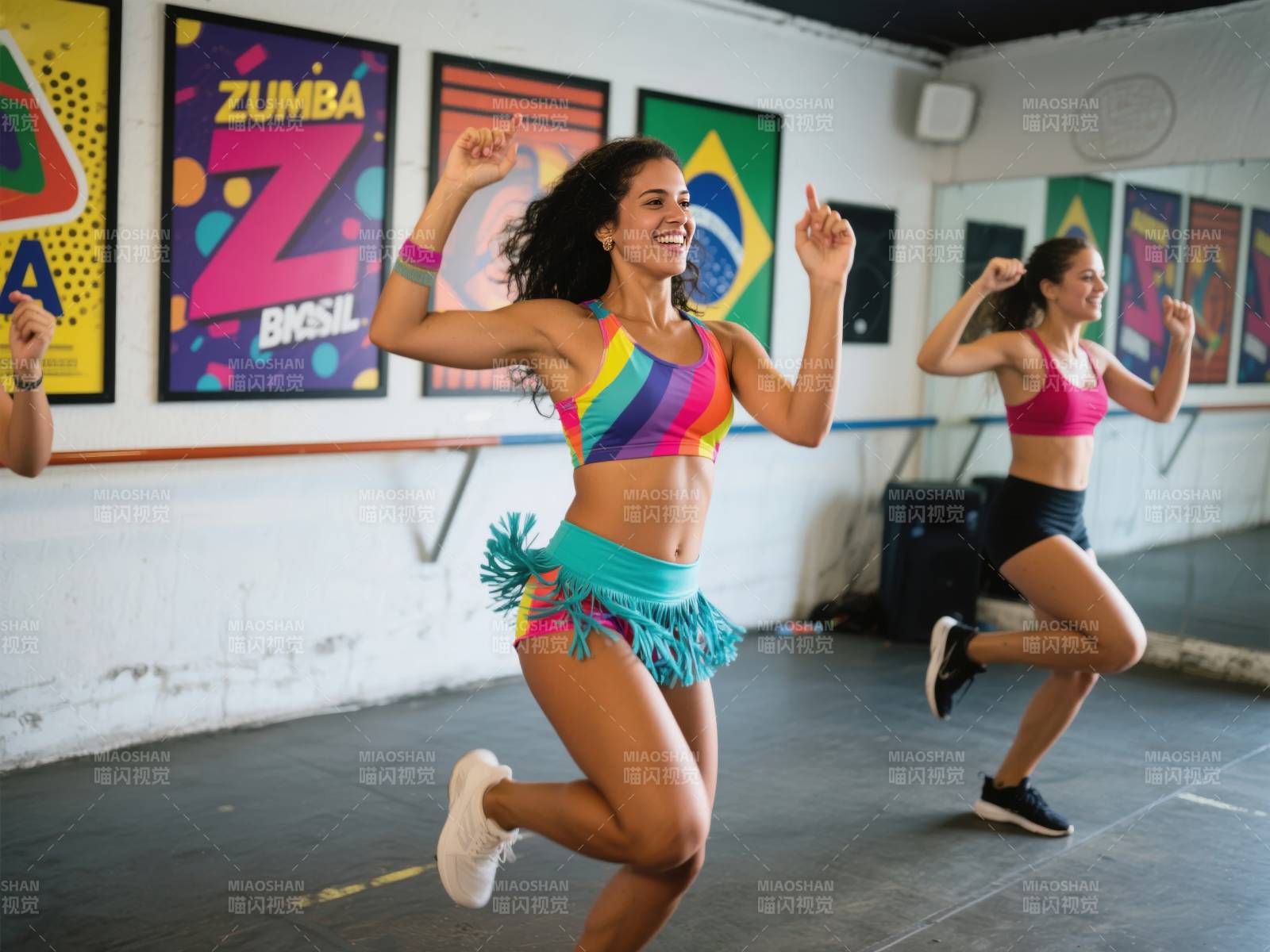 动感尊巴舞课堂图片