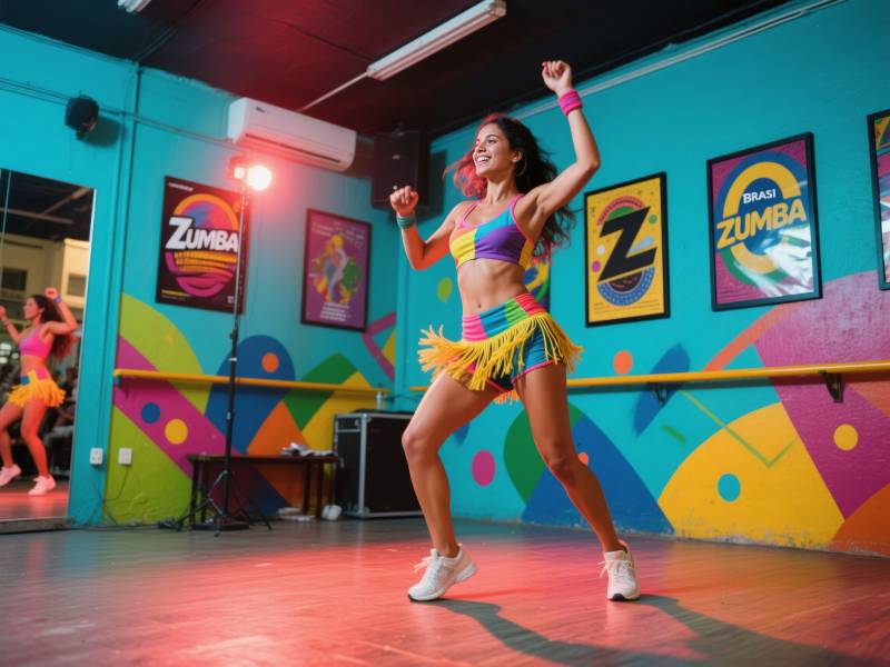 活力四射的尊巴舞图片