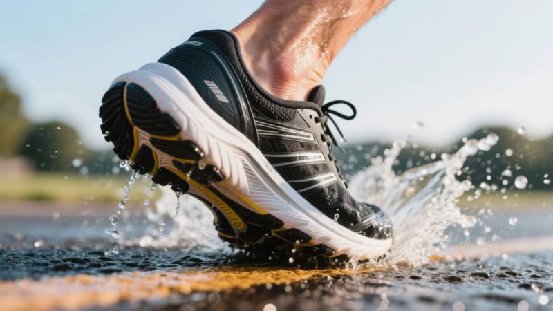 水花中的奔跑瞬间图片