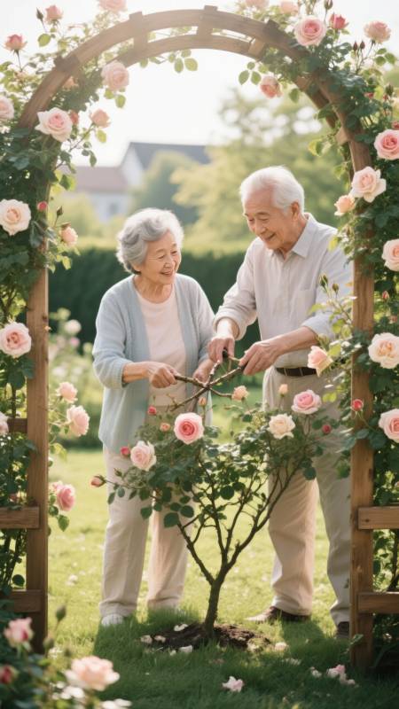 花园里的幸福时光图片