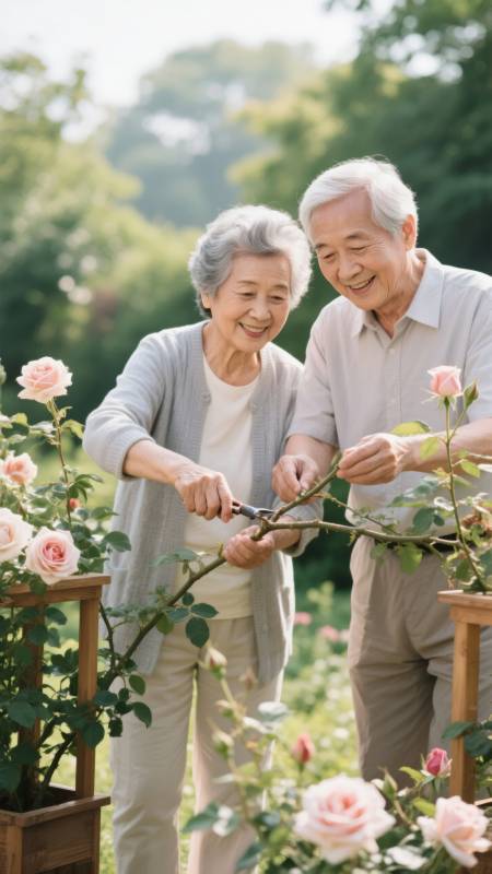 花园里的幸福时光图片