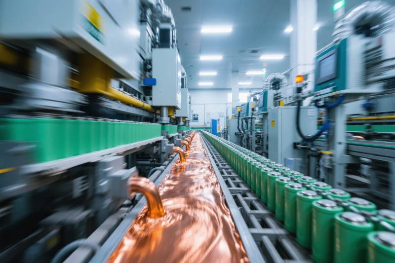 电池生产线图片