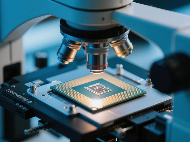 芯片显微检测图片