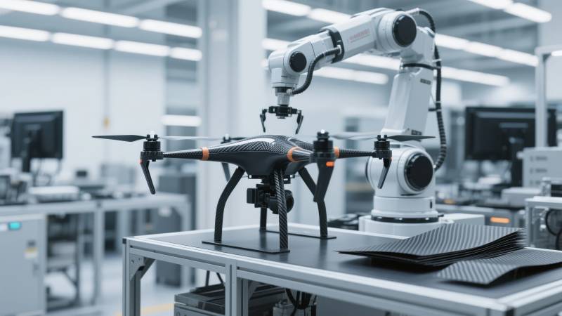 无人机装配线图片