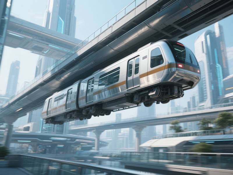 未来悬浮列车图片