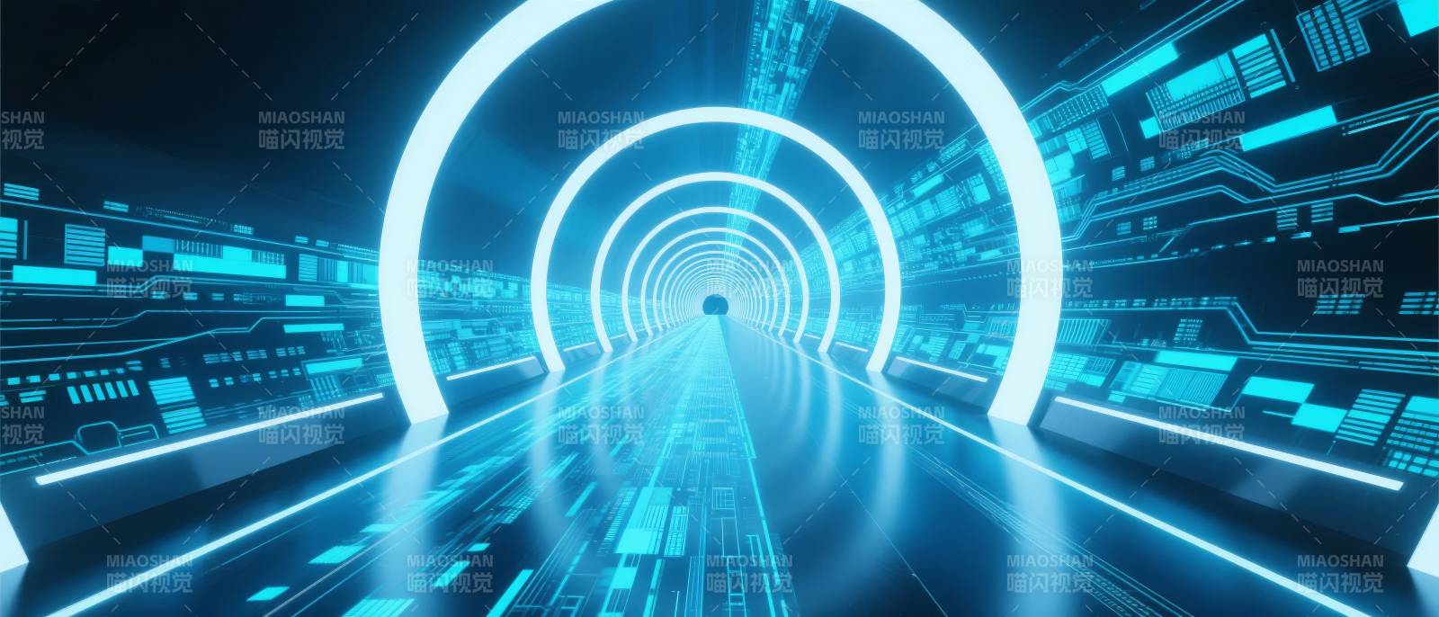 未来科技隧道图片