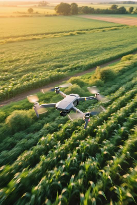 无人机巡田图片