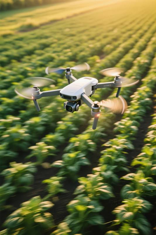 无人机巡田图片