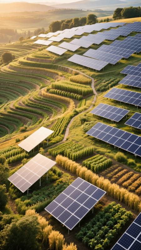 光伏田园风光图片