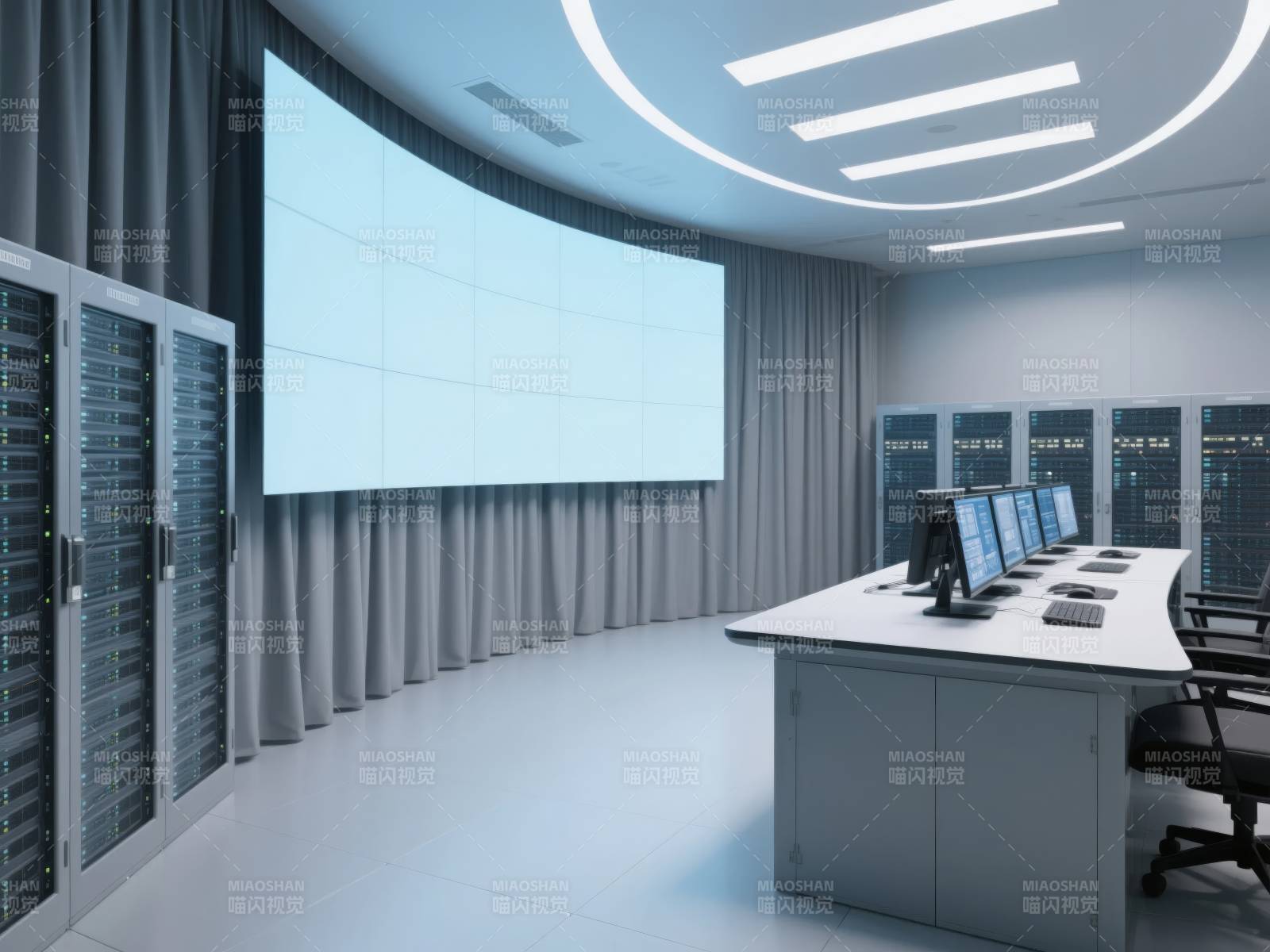现代智能控制室图片