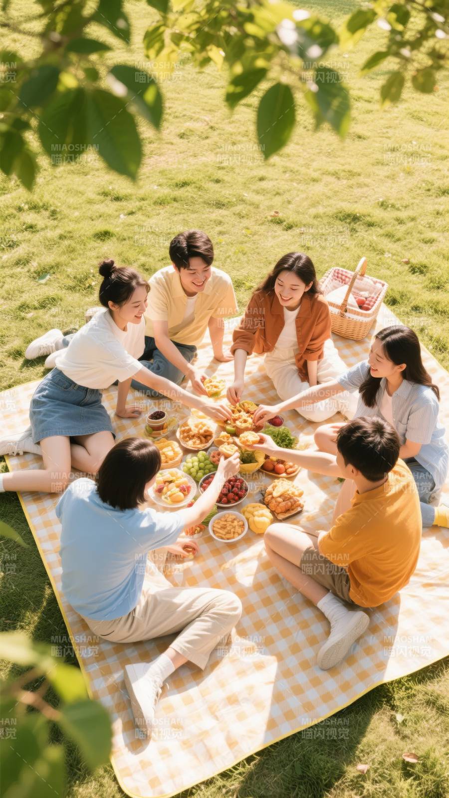 春日野餐 欢乐时光图片