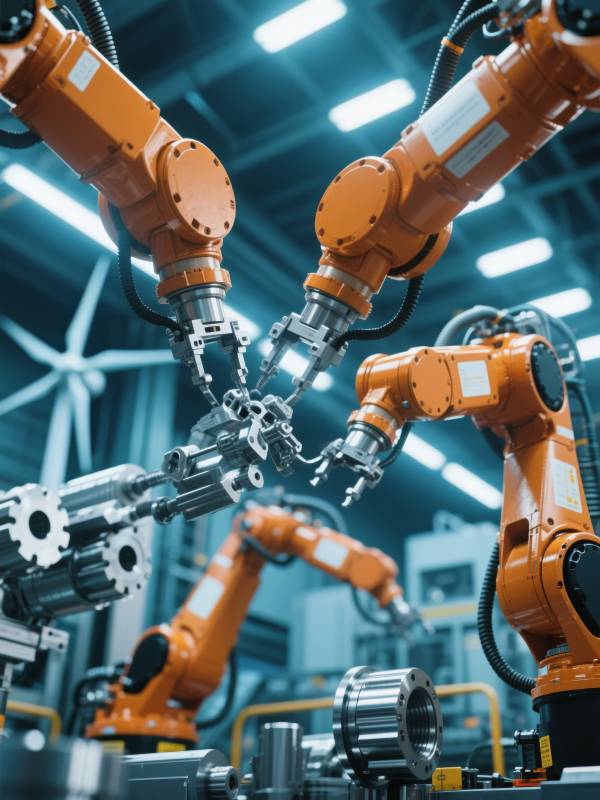 智能工厂机械臂图片