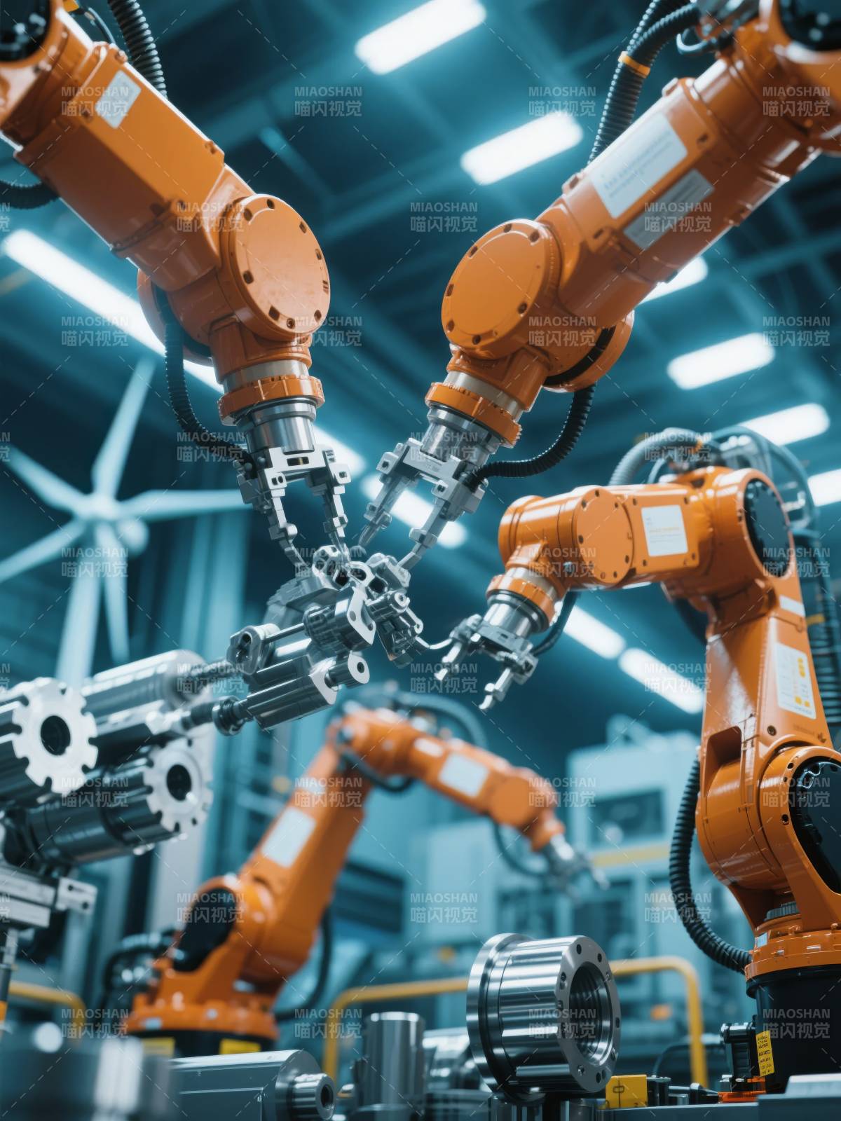 智能工厂机械臂图片