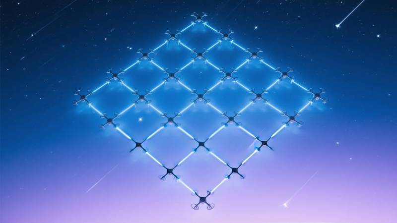 星河中的几何光阵图片