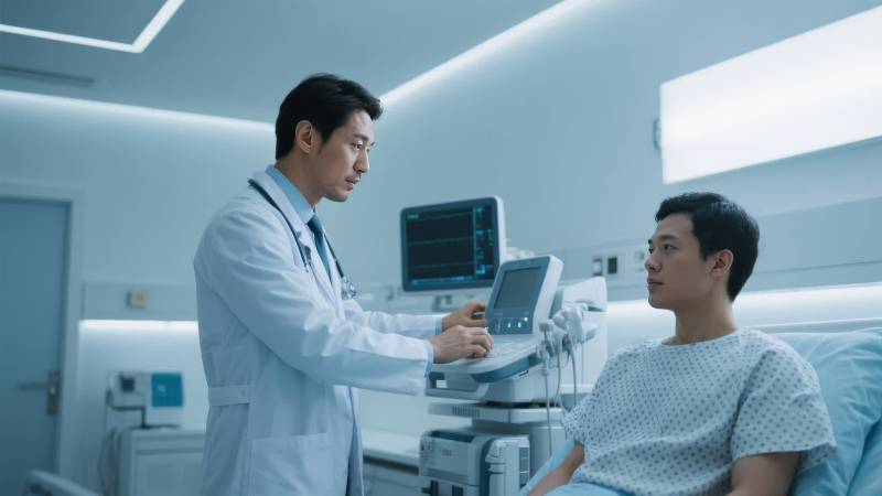 医生查房 患者静卧图片