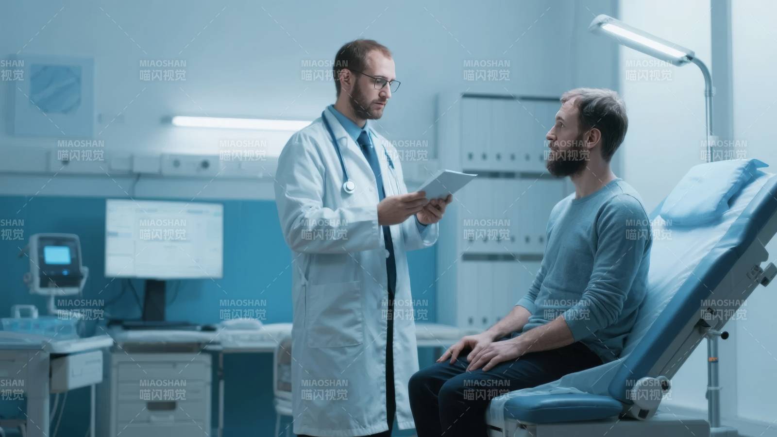 医生与患者交谈图片