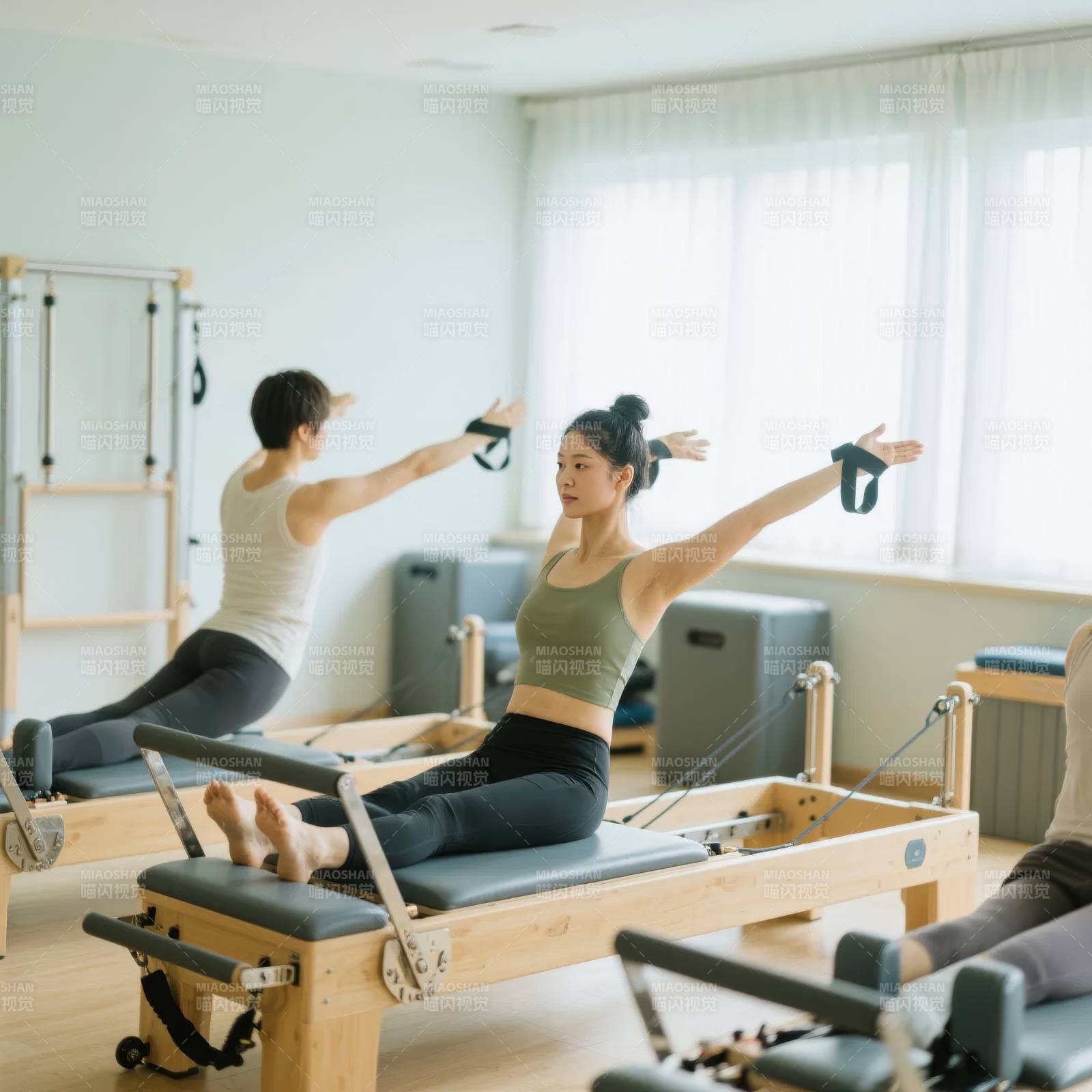 普拉提训练现场图片
