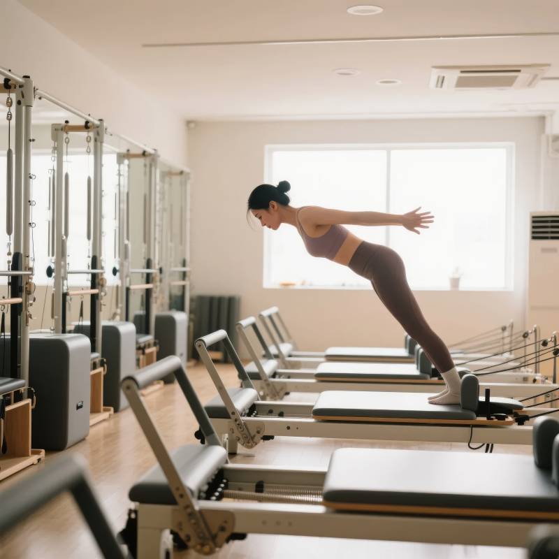 普拉提训练中图片