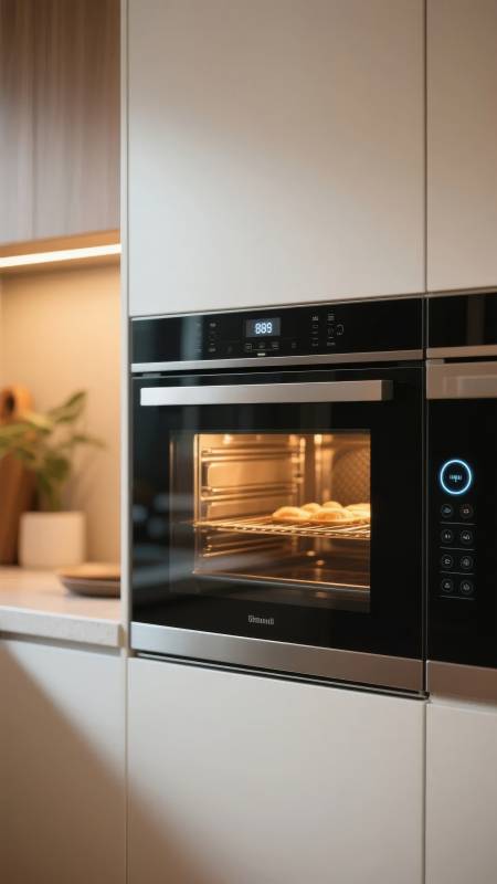 智能烤箱烘焙中图片