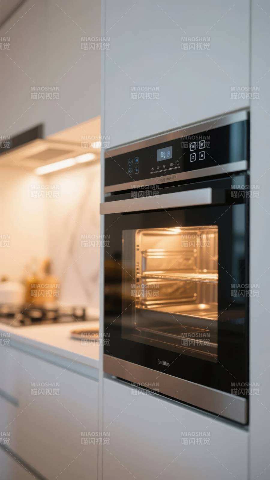 现代厨房嵌入式烤箱图片