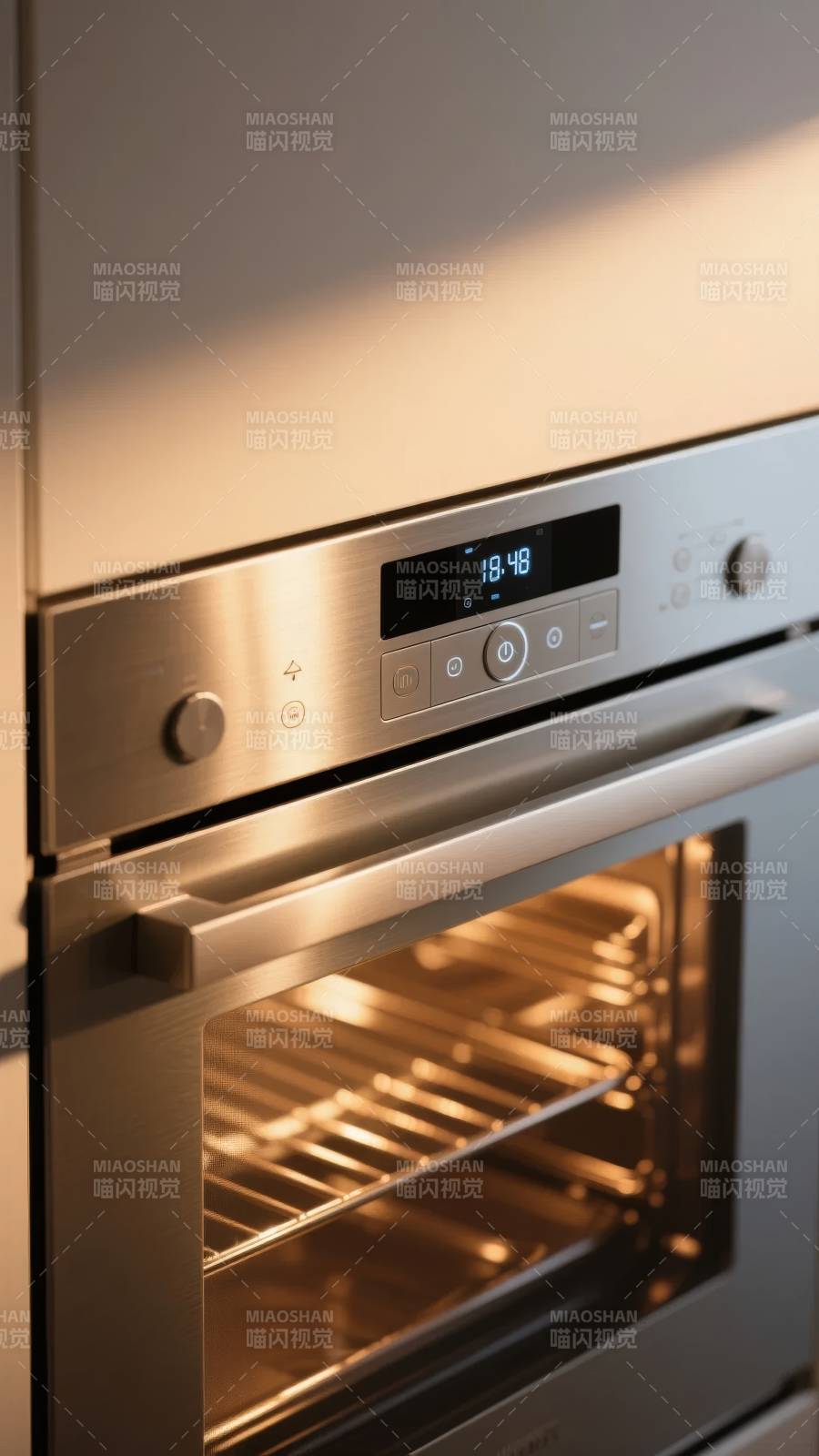 现代烤箱 温暖光晕图片