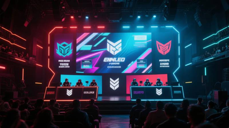 电竞对决现场图片