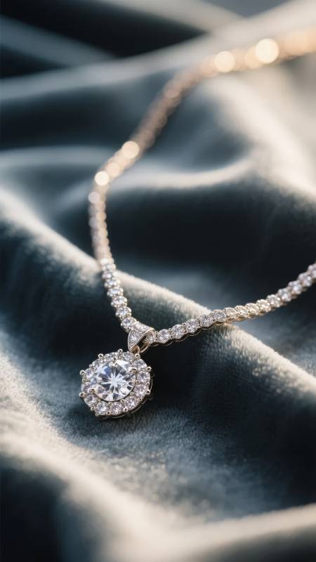 璀璨钻石吊坠图片