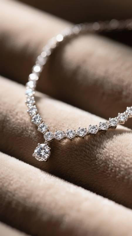 璀璨钻石项链图片