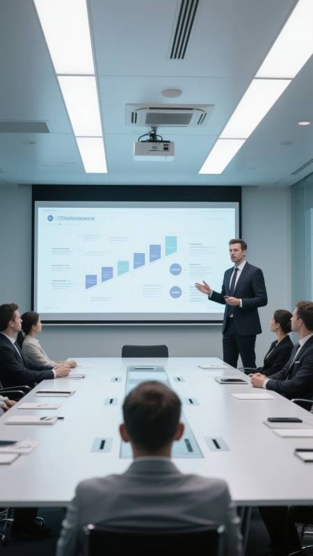 商务会议进行中图片