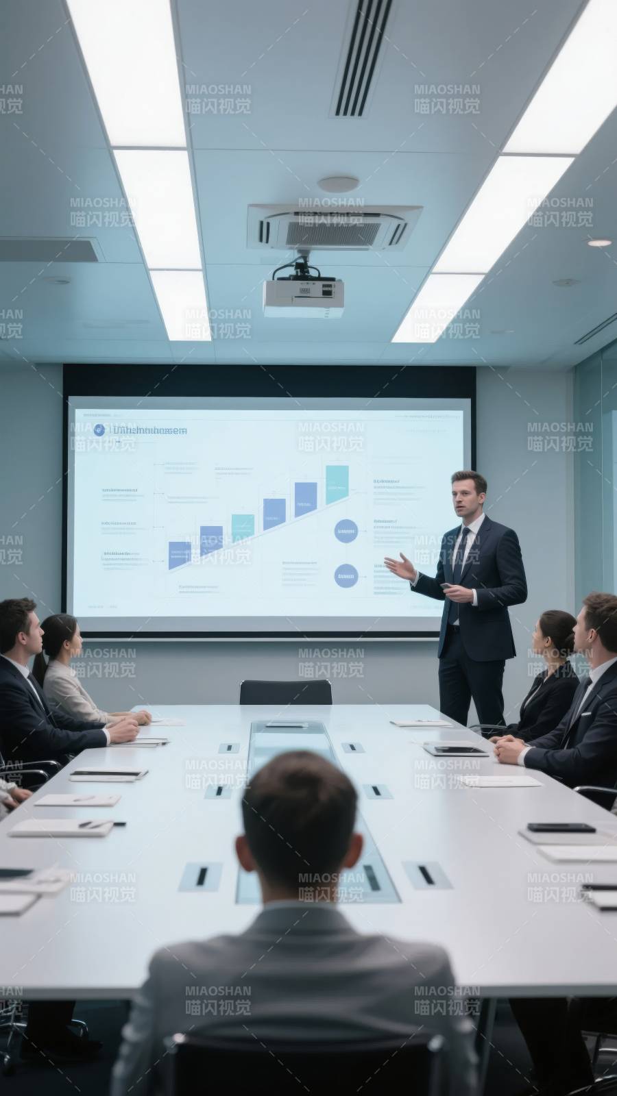 商务会议进行中图片