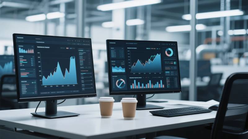 数据监控办公场景图片