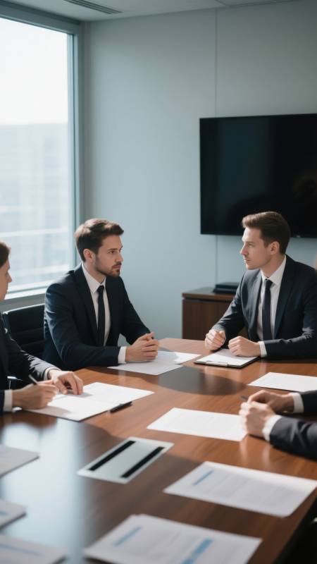 商务会议进行中图片