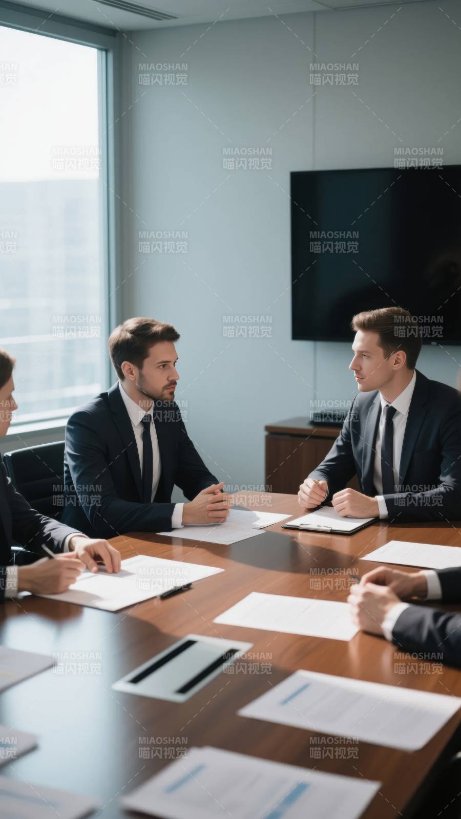 商务会议进行中图片