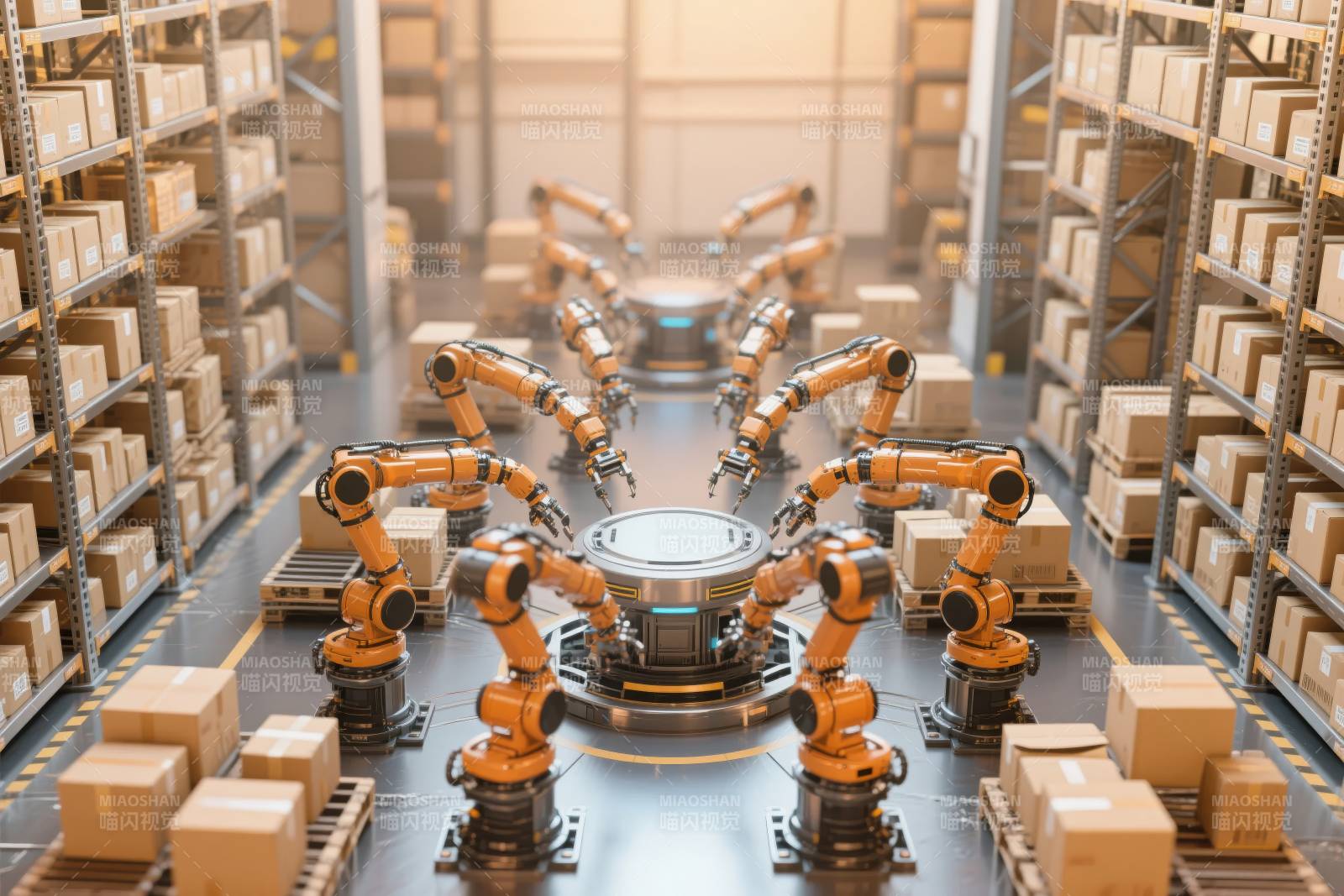 智能仓储机器人图片