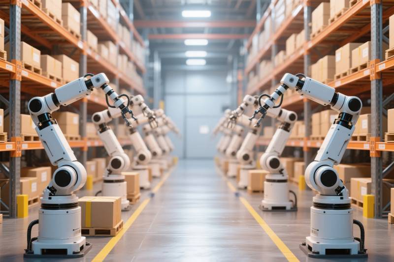 智能仓储机器人图片