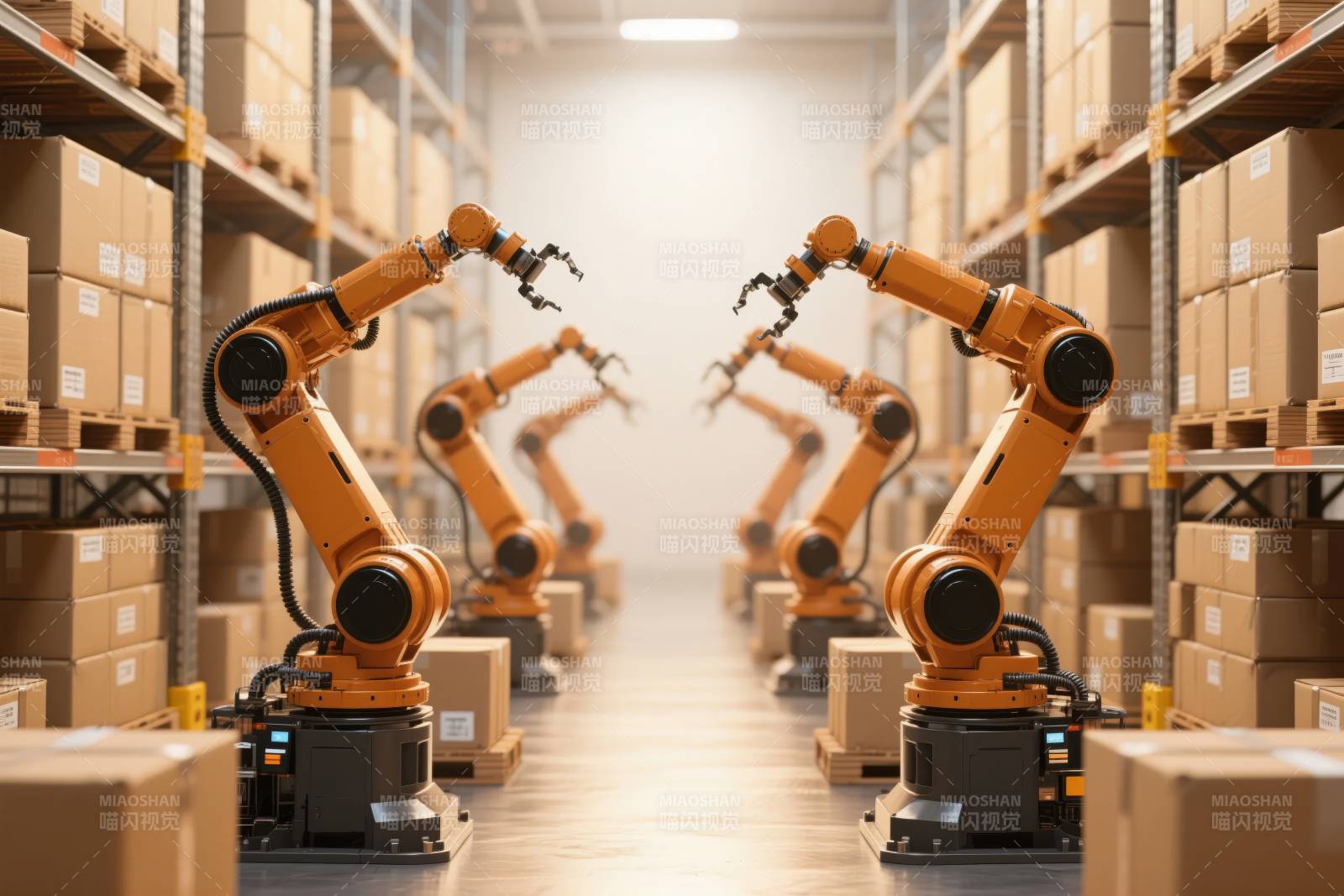 智能仓储机器人图片