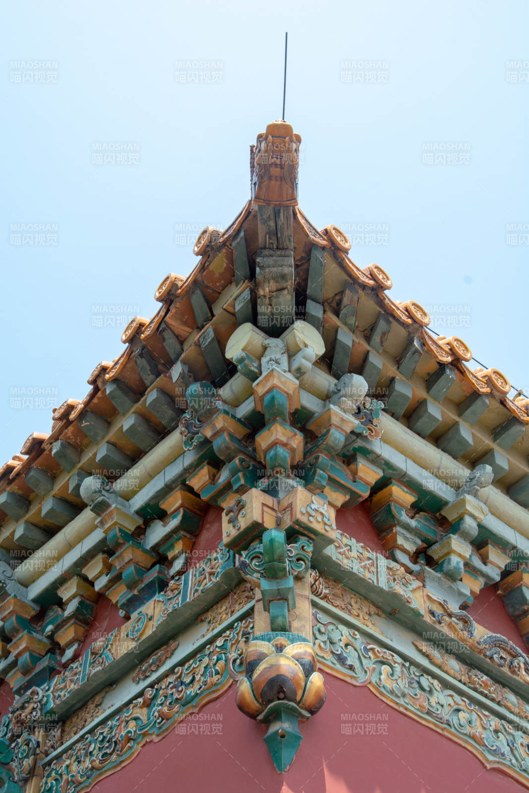 中国古建筑屋檐特写图片