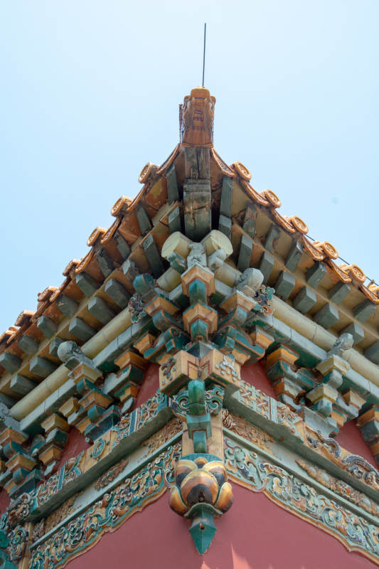 古建筑屋檐特写图片