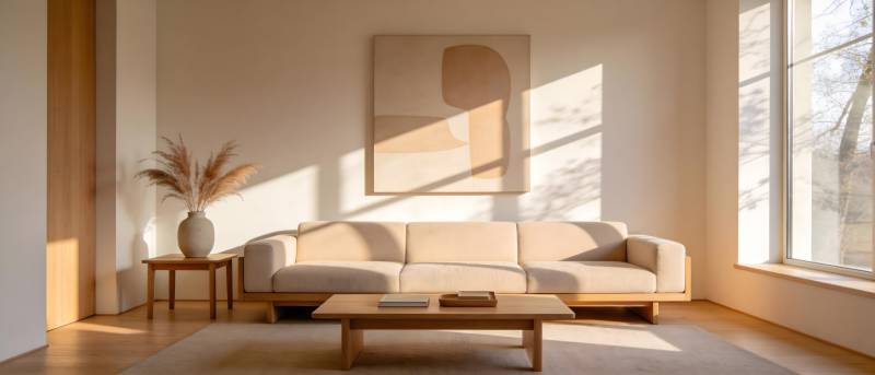 简约客厅阳光照耀图片