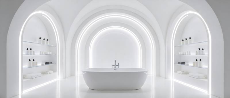 极简未来浴室设计图片