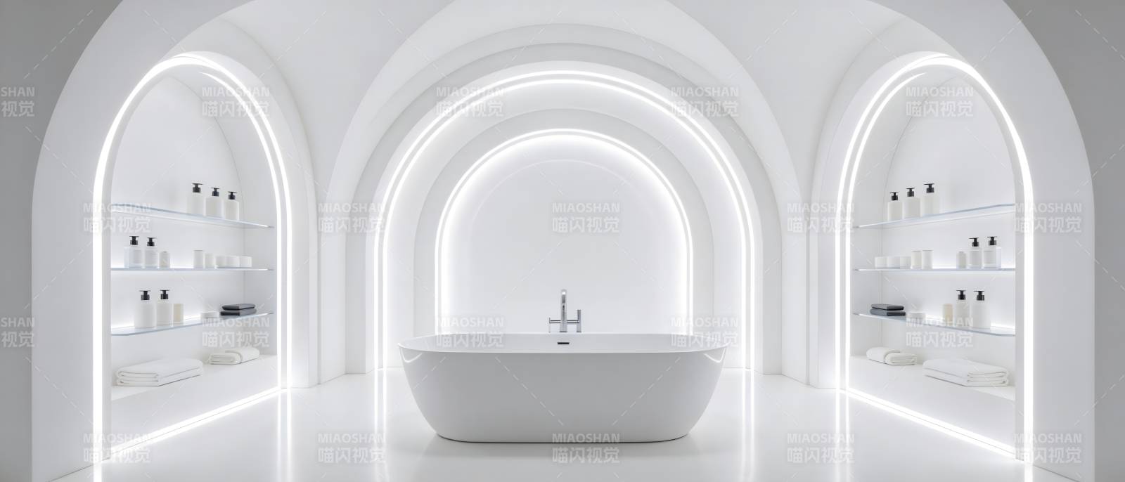 极简未来浴室设计图片