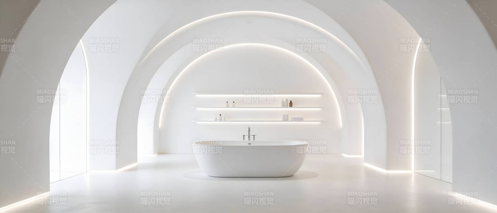 极简未来浴室图片