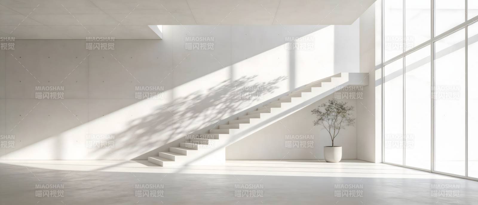 光影阶梯静谧之美图片