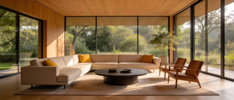 现代客厅全景图图片