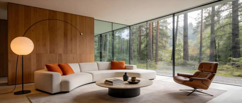 现代客厅 自然融合图片